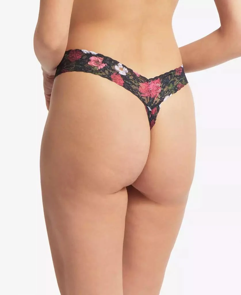 Hanky Panky Women's Printed Open Gusset Thong Underwear 2