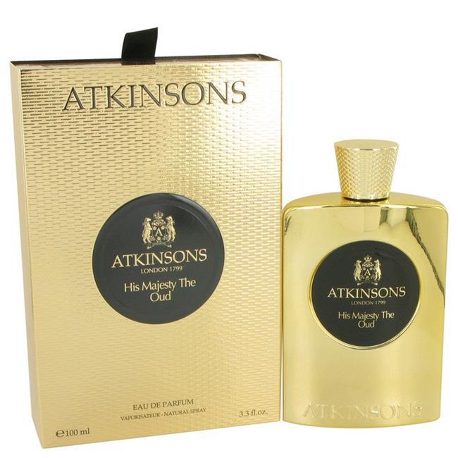 Atkinsons 535850 His Majesty the Oud by  Eau De Parfum Spray for Men, 3.3 oz