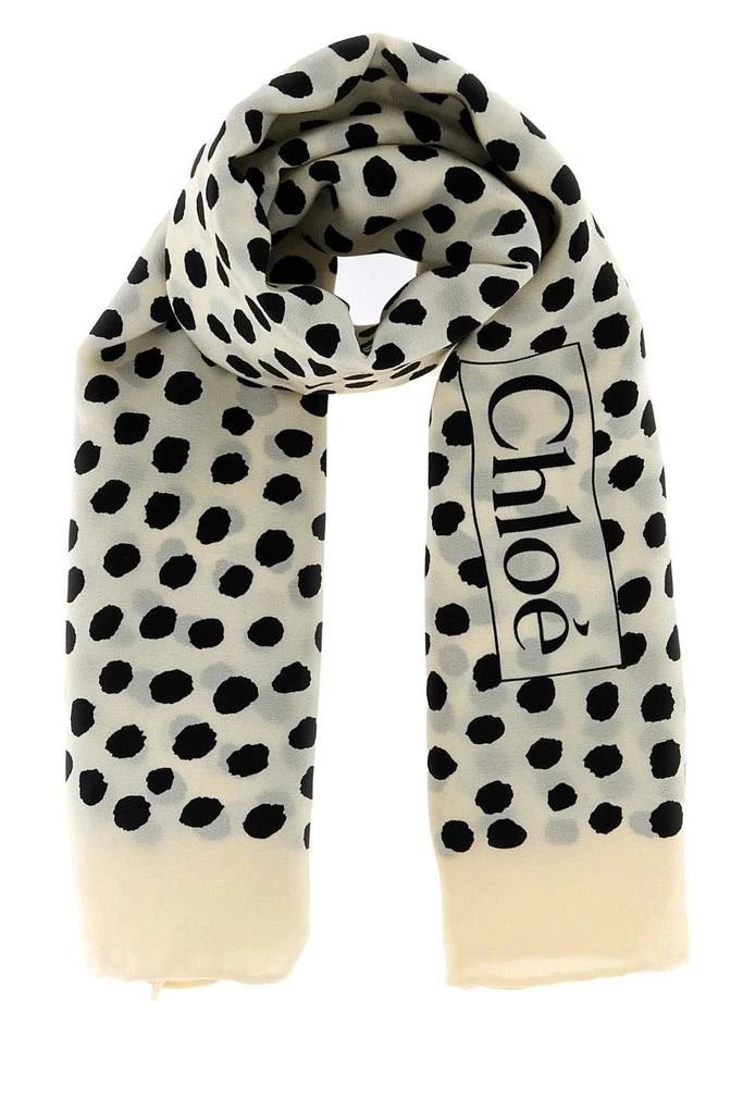 Chloé Chloé Spotted Square Scarf