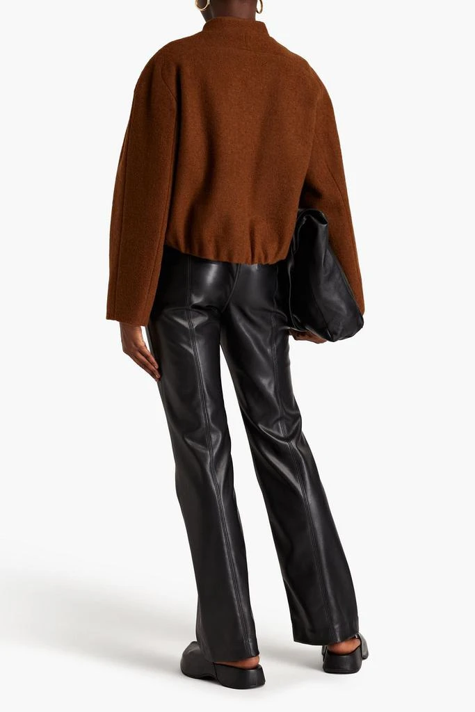 Le 17 Septembre Oversized pleated wool-blend felt jacket 3