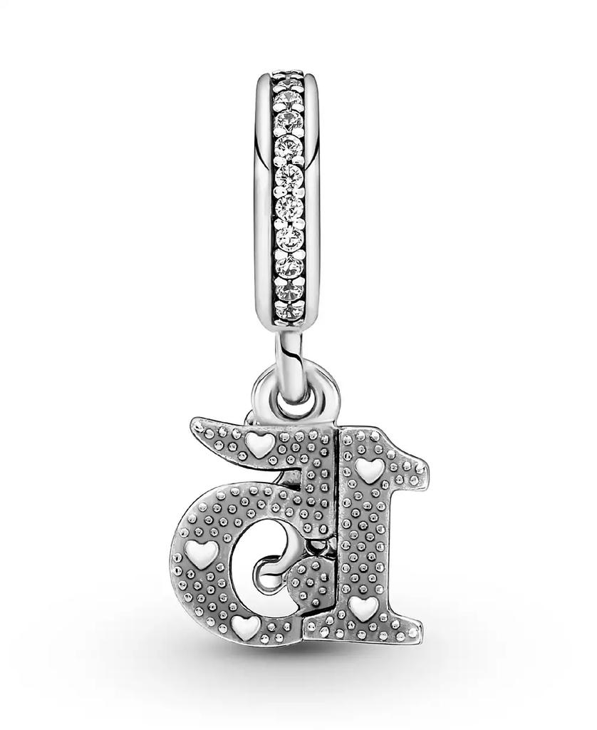 PANDORA Cubic Zirconia 15th Birthday Dangle Charm