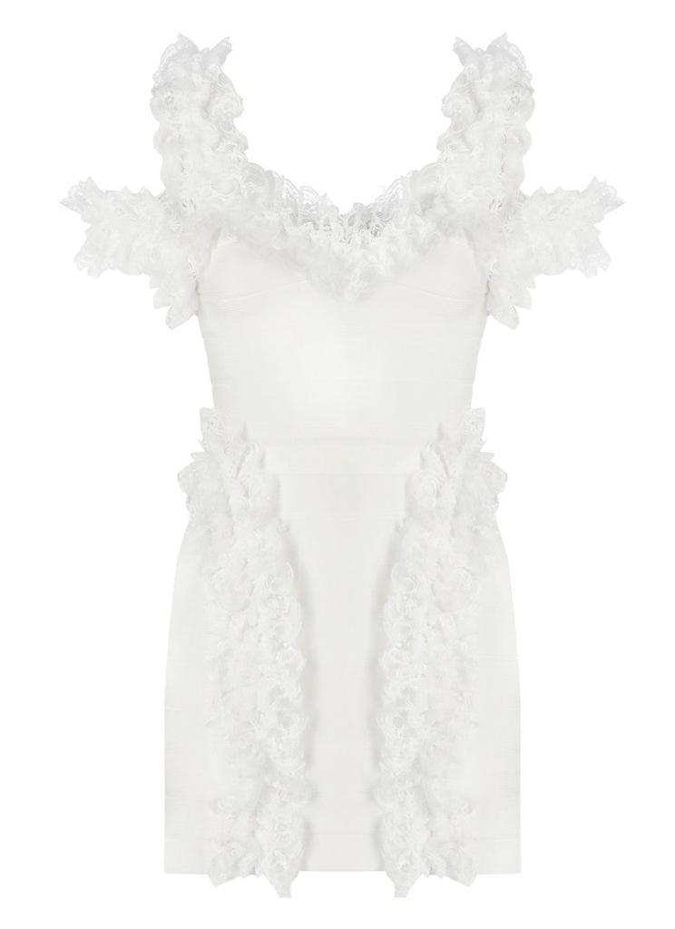 ワンピース Christopher kane residency knitted dress with ruffles Self Portrait Christopher Kane Residency Knitted Dress With