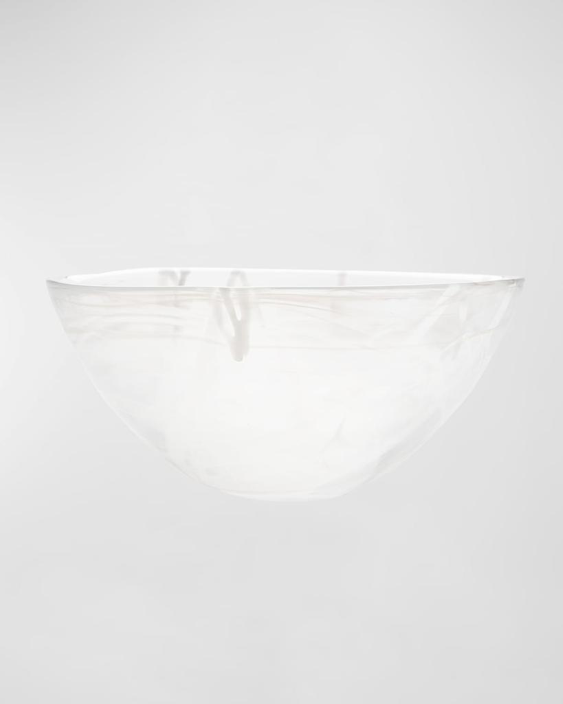 Kosta Boda Contrast White Bowl, Large