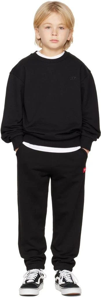 Diesel Kids Black Srobmegovald Over Sweatshirt 4