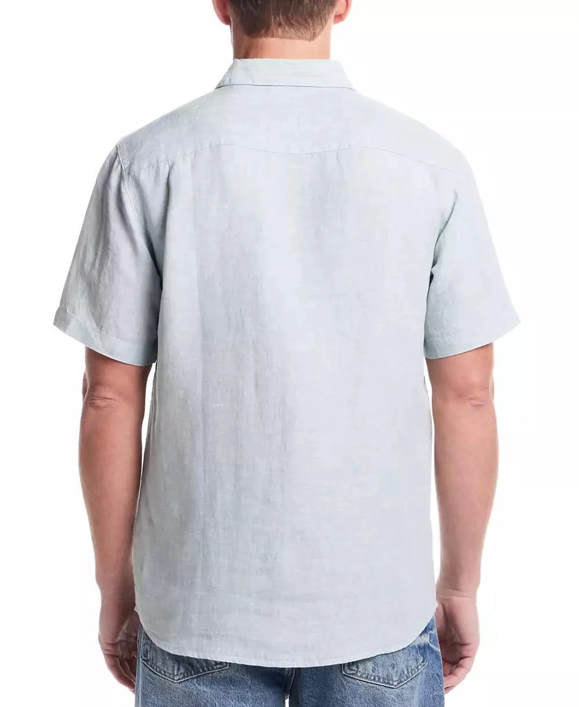 Weatherproof Vintage Men's Regular-Fit Solid Button-Down 100% Linen Shirt 5