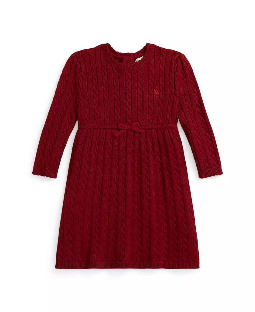 Ralph Lauren Baby Girls' Cable Knit Sweater Dress and Bloomer