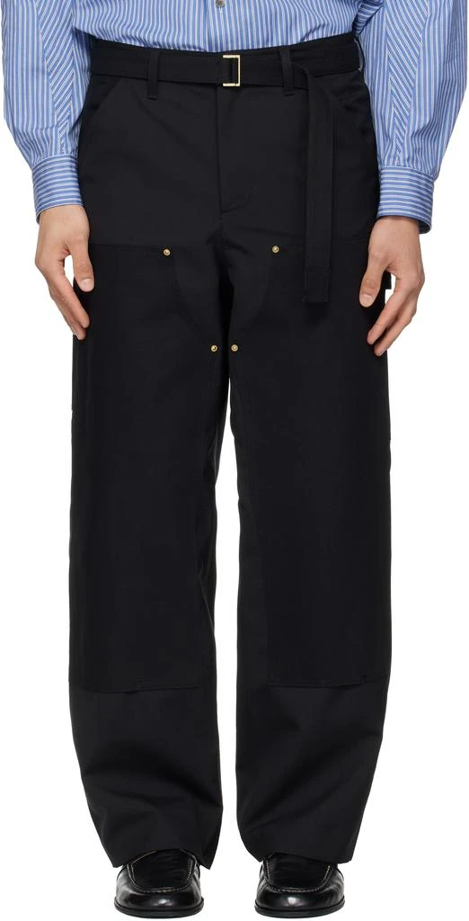 Sacai Black Carhartt WIP Edition Duck Trousers