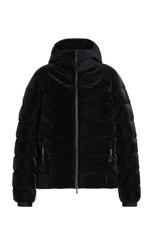 Moncler Moncler - Ananke Hooded Coated-Nylon Down Jacket - Black - 2 - Moda Operandi 1