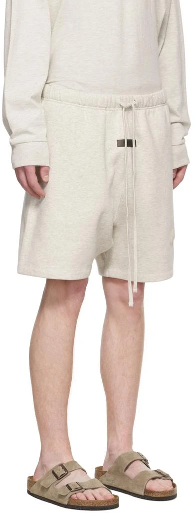 Essentials Off-White Cotton Shorts 2