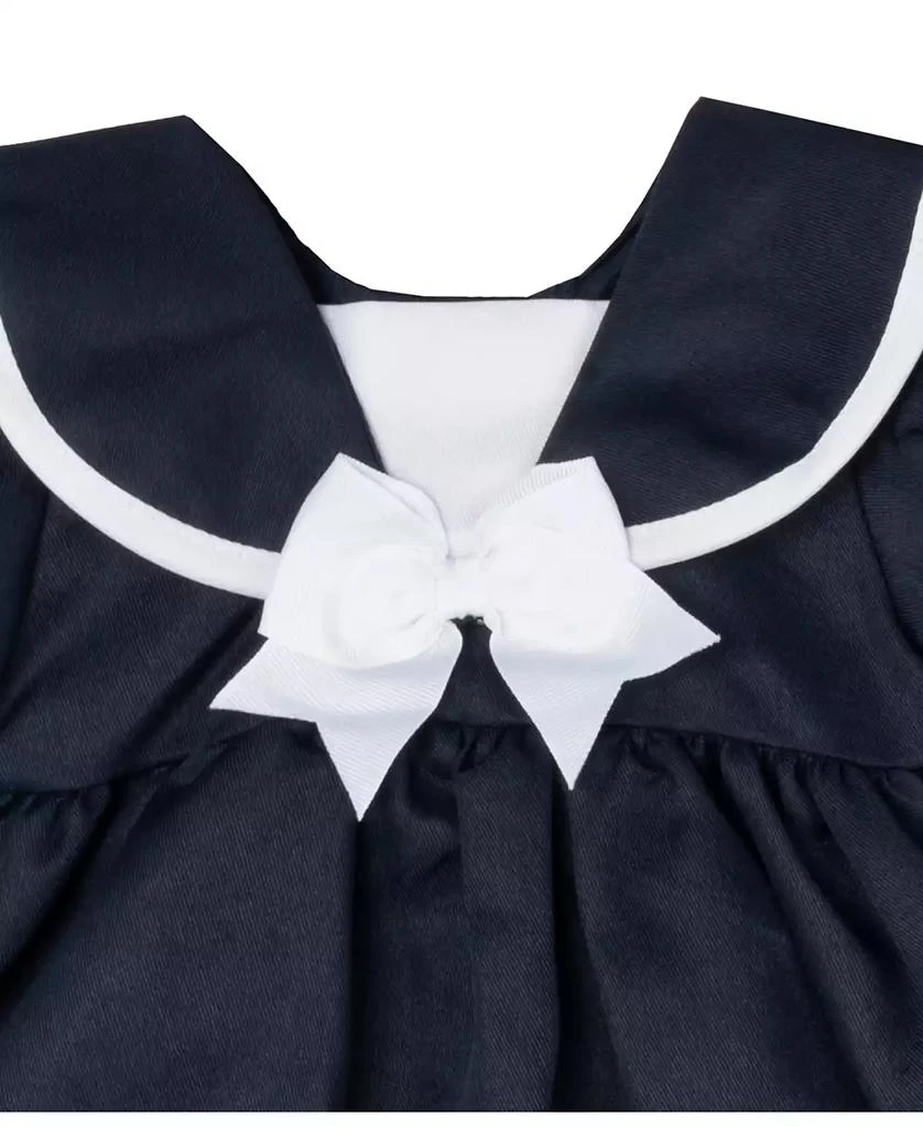 Rare Editions Baby Girl Sailor Dress with Matching Hat, 3-Piece Set 3