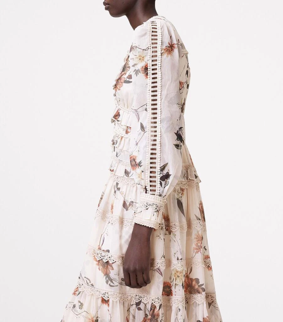 ALL SAINTS Floral Zora Midi Dress 6