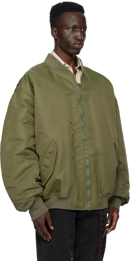 Hed Mayner Khaki Zip Bomber Jacket 4