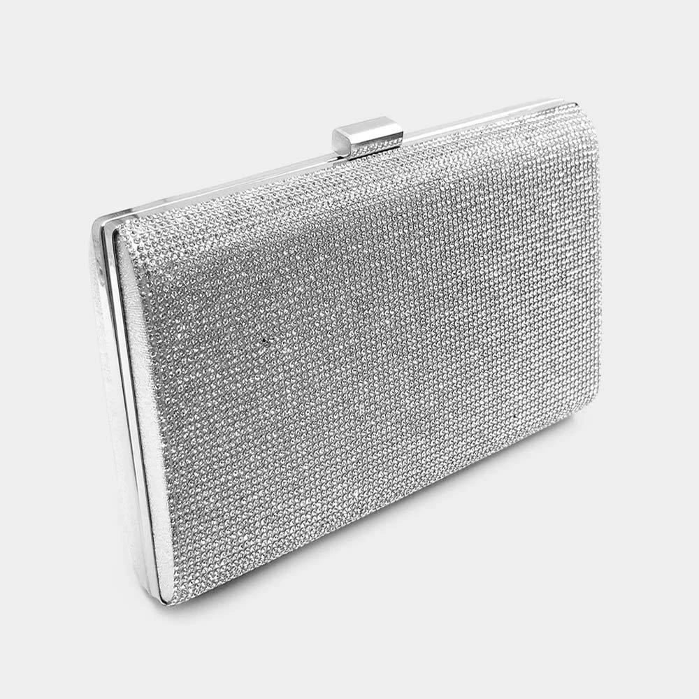 FASHNZFAB Bling Rectangle Evening Clutch / Crossbody Bag 2