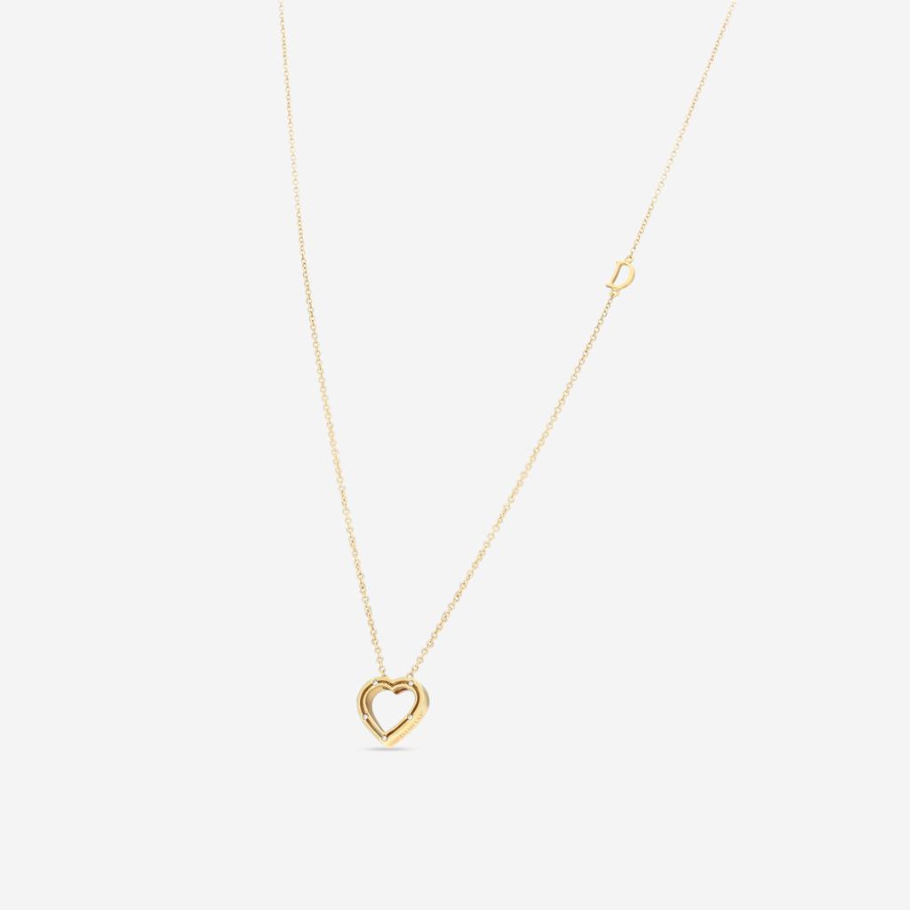Damiani Damiani 18K Yellow Gold Diamond Heart Pendant Necklace 20077090