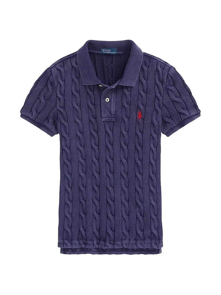 Ralph Lauren Cable-Knit Polo Shirt 1