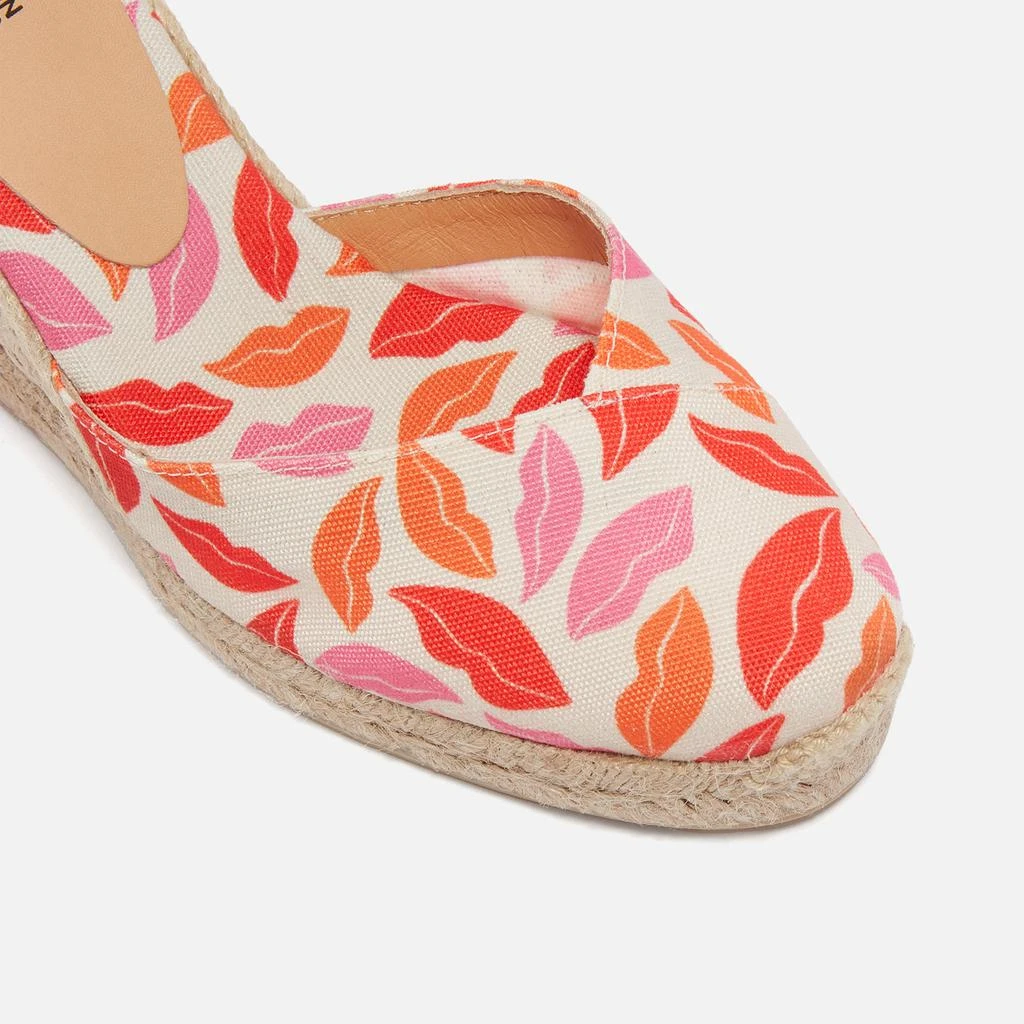 CASTAÑER Castañer x Diane Von Furstenberg Women’s Chiara Canvas Wedge Espadrilles 5
