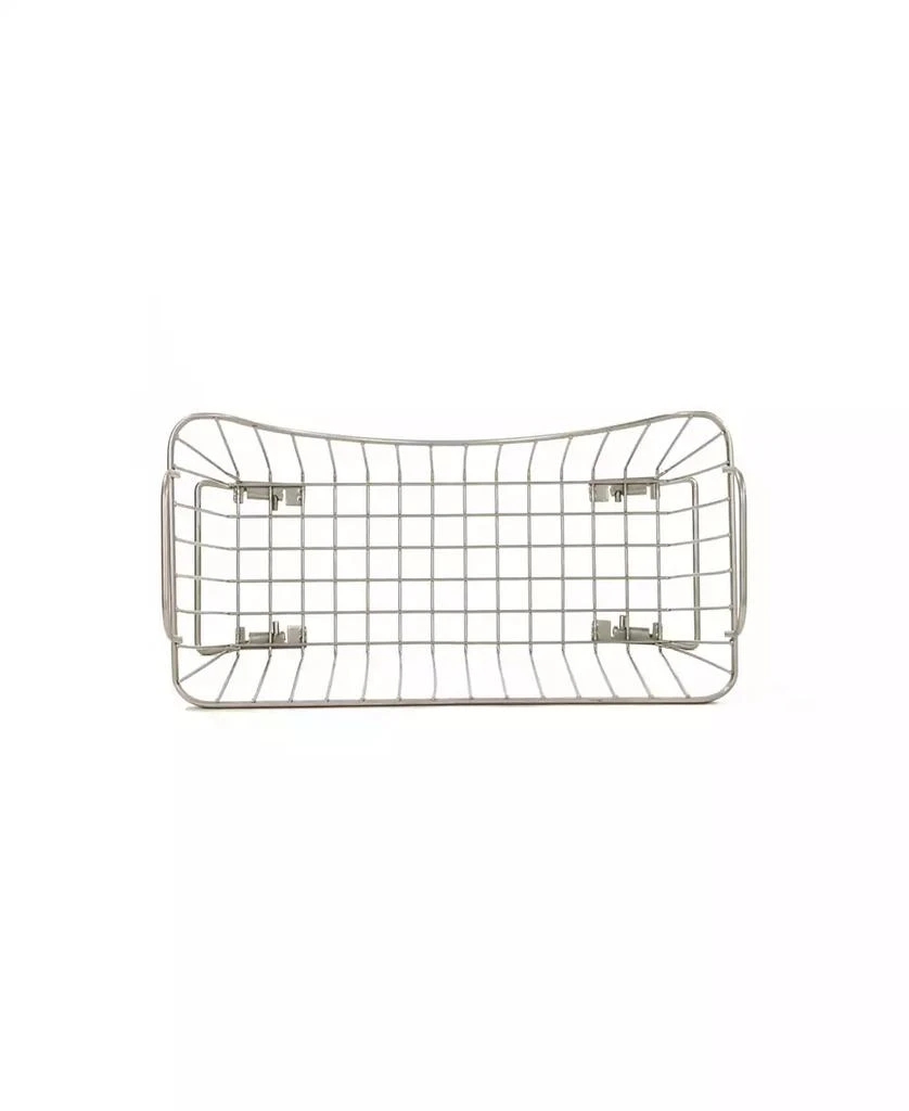 Spectrum Diversified Ashley Stackable Wire Basket with Raised Feet and Looped Handles, Small 10