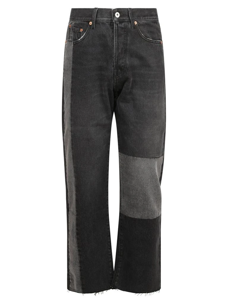 Valentino Valentino Patchwork-Detailed Tapered Jeans 1