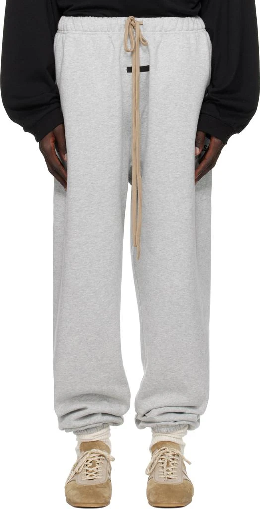Essentials Gray Fleece Essential Sweatpants 1
