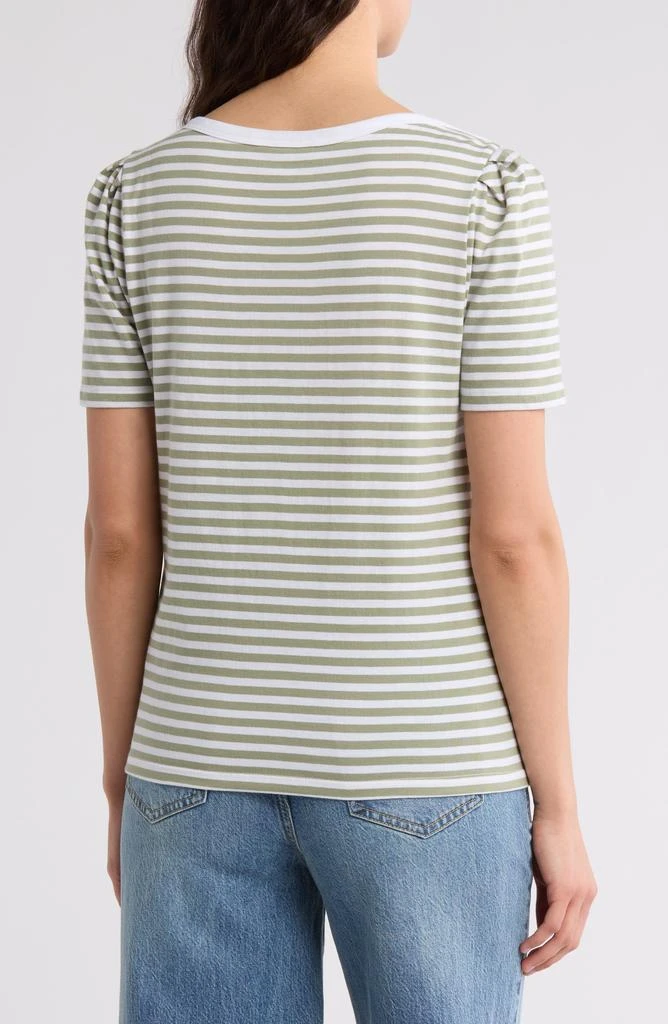 Caslon Stripe Envelope Neck Knit Top 2