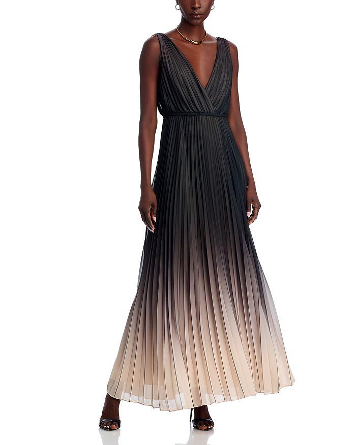 UNGARO Gigi Pleated Dress