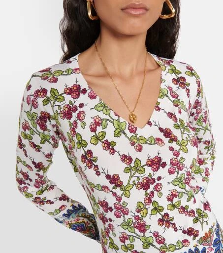 ETRO Printed silk-blend sweaters 4
