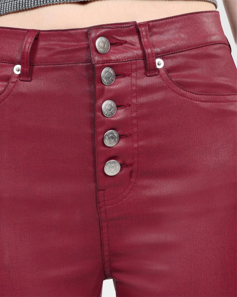 The Kooples Coated Button-Fly Skinny Jeans 5