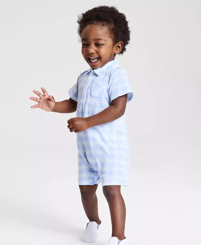 First Impressions Baby Boys Friendship Plaid Sunsuit, Created for Macy's
