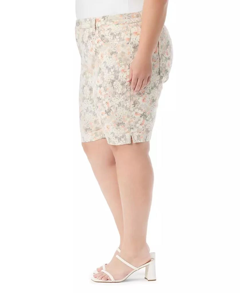 Gloria Vanderbilt Plus Size Amanda Floral-Print Bermuda Shorts 3