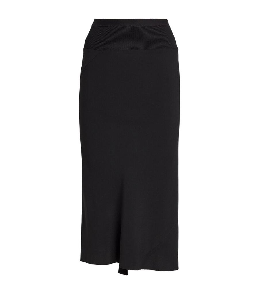 Rick Owens Knee Bias Midi Skirt