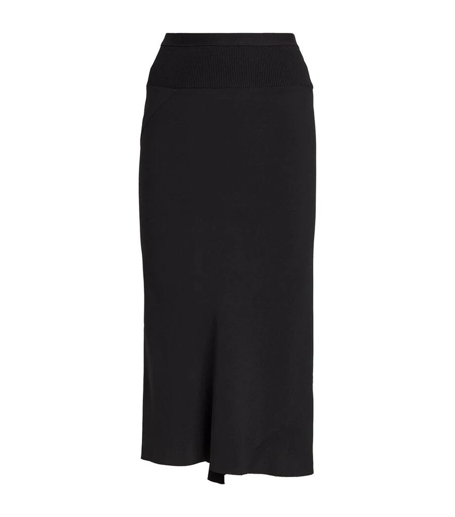 Rick Owens Knee Bias Midi Skirt 1