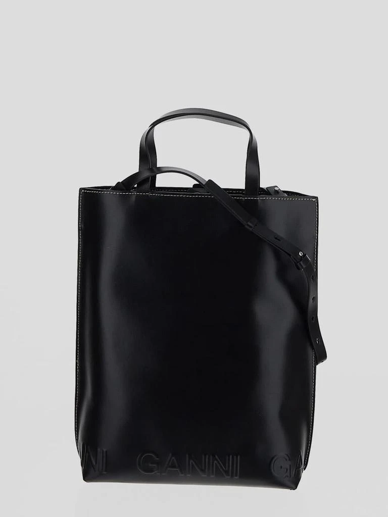 Ganni Ganni Banner Medium Tote Bag 1