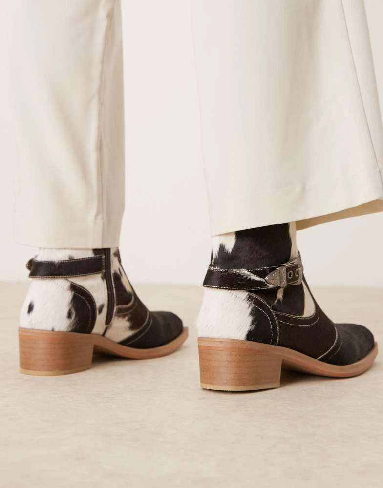 ASOS ASOS DESIGN Premium chelsea boots in cow hair with cuban heel 4