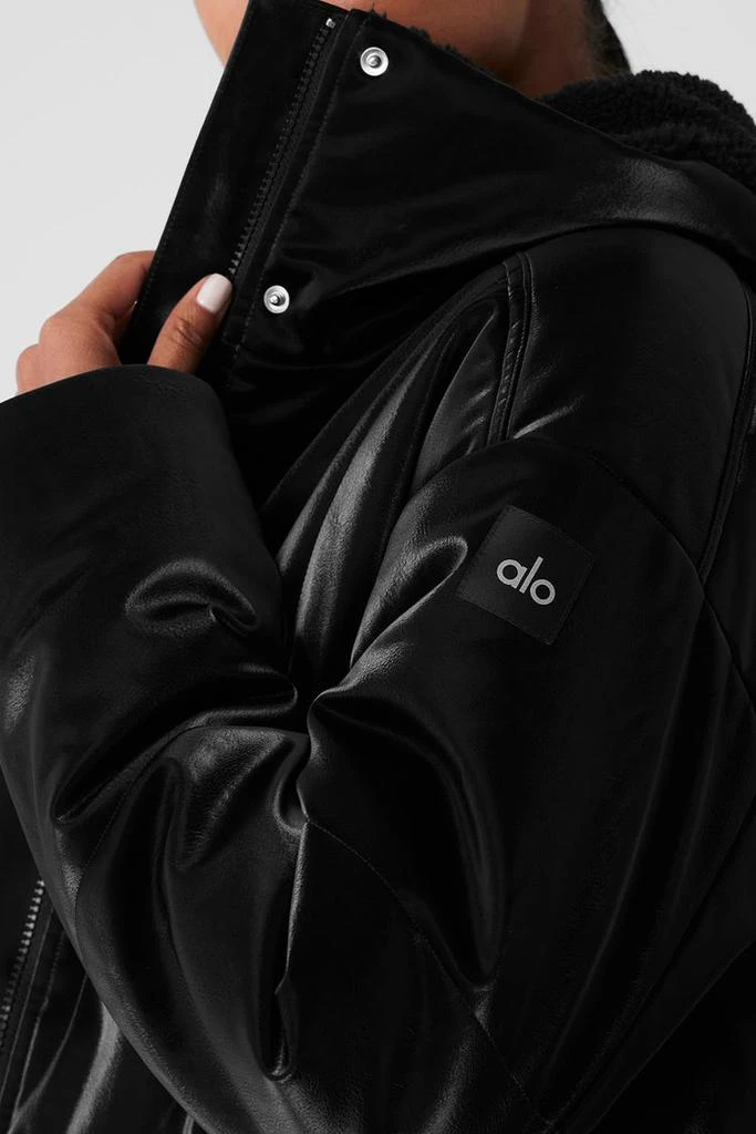 Alo Orion Cropped Puffer - Black 4