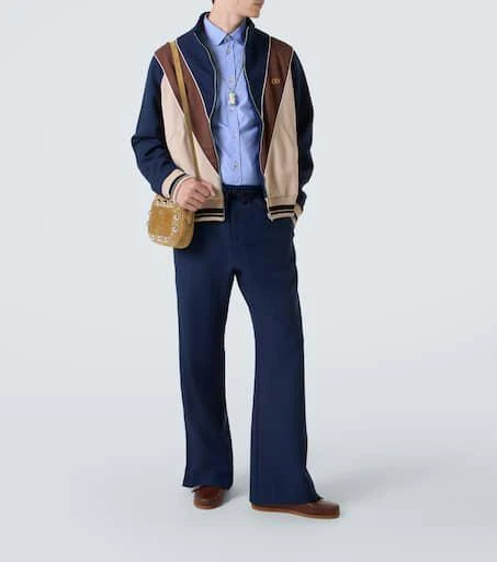 Valentino Colorblocked logo zip-up sweatshirt 2