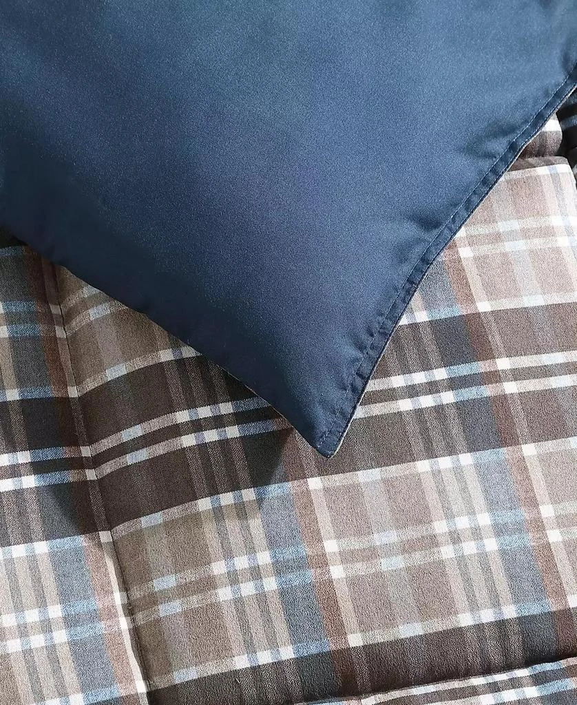 Eddie Bauer CLOSEOUT! Rugged Plaid Micro Suede Reversible 2 Piece Duvet Cover Set 7