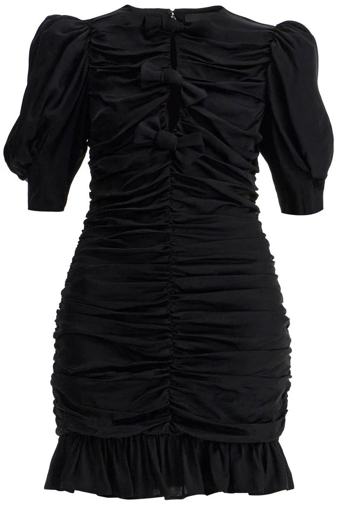 ROTATE Birger Christensen draped satin mini dress 1