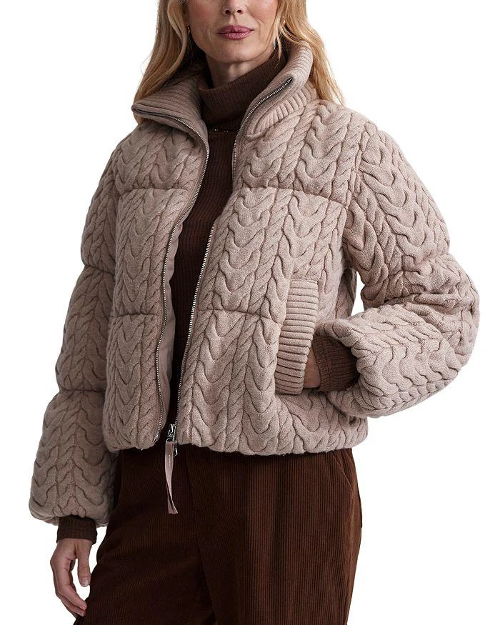 Varley Reggie Cable Knit Puffer Jacket 5