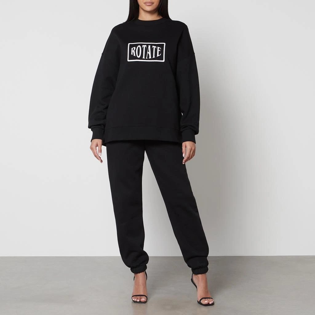 Rotate Sunday Logo-Embroidered Cotton-Jersey Sweatshirt 3