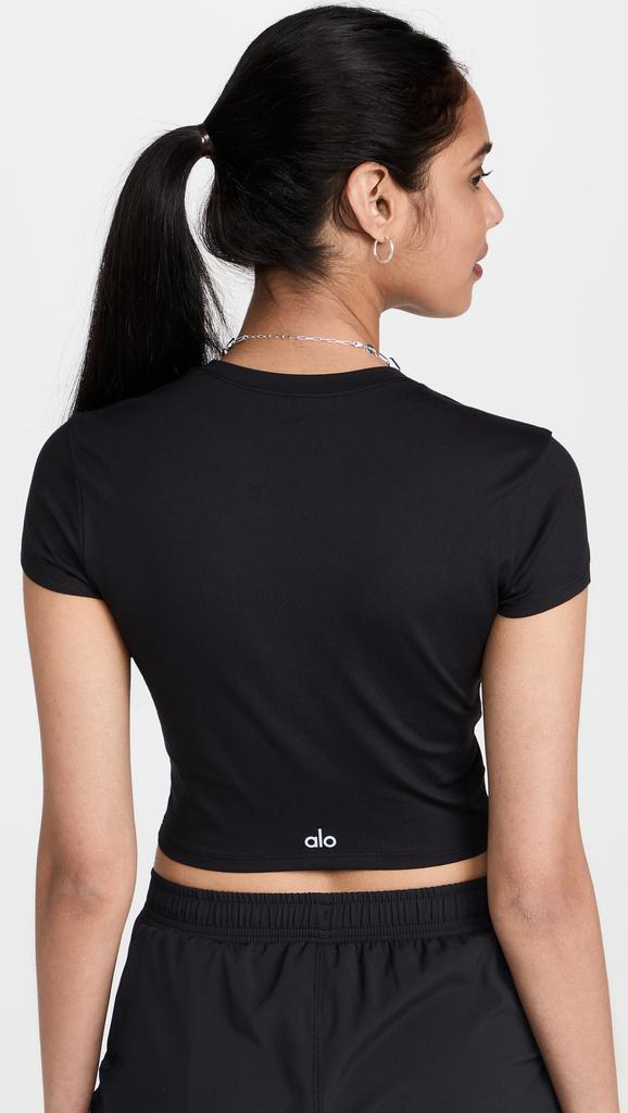 Alo Yoga Alosoft Crop Finesse Tee