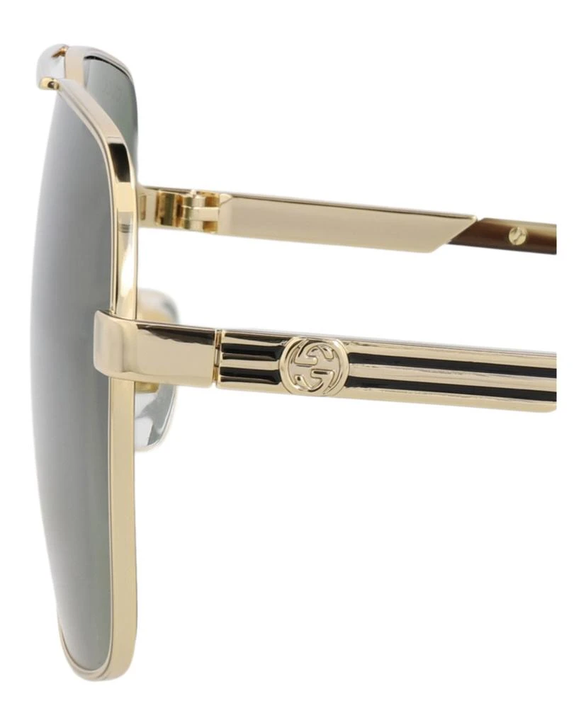 Gucci Aviator-Frame Metal Sunglasses 4