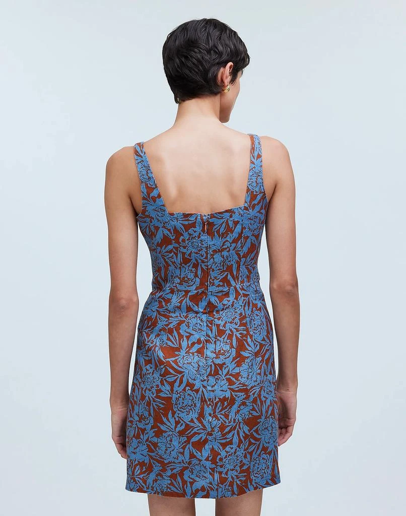 Madewell Sweetheart Mini Dress in Floral 100% Linen 4