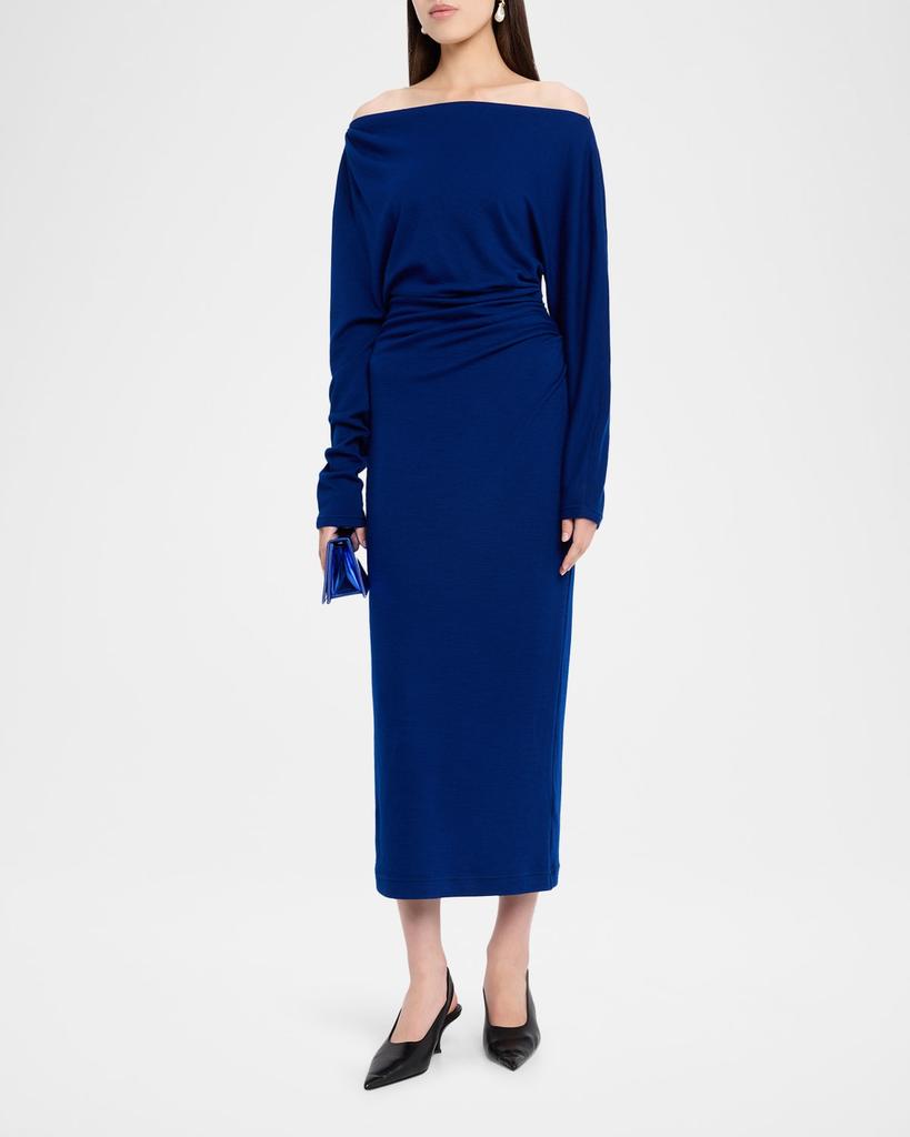 A.L.C. Sonny Asymmetric Knit Midi Dress