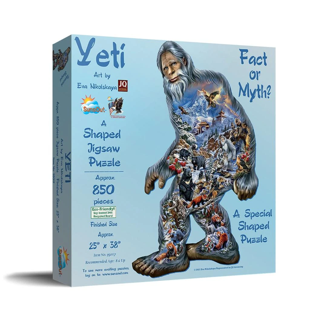SunsOut Yeti 850 piece Jigsaw Puzzle for Adults Special Shape