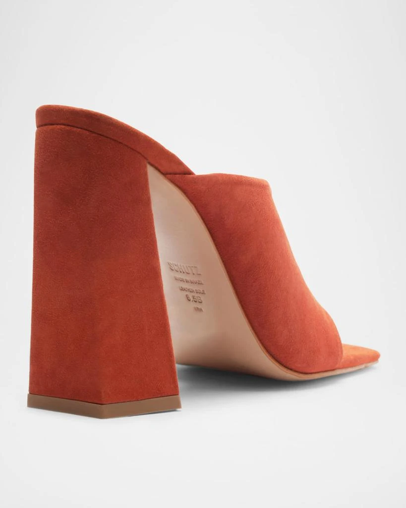 Schutz Jodie Toe-Post Nubuck Sandals 3