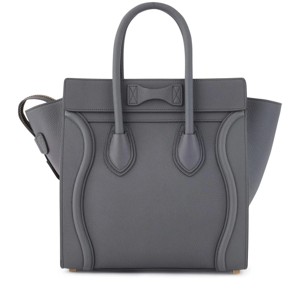 CELINE Micro luggage handbag in drummed calfskin 3