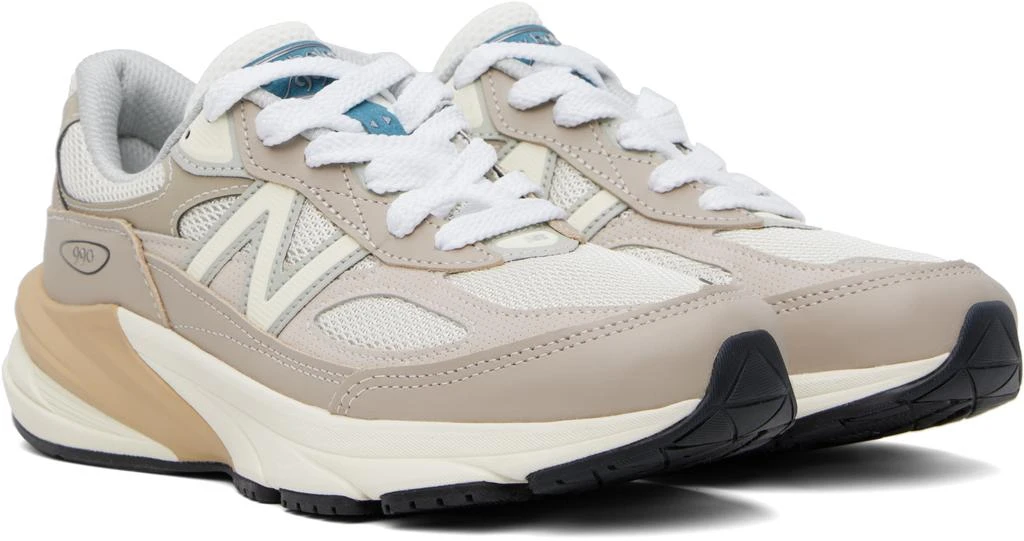 New Balance Taupe & Off-White 'Made in USA' 990v6 Sneakers 4