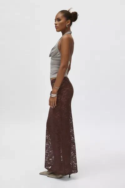 Lioness Lioness Black Swan Sheer Lace Maxi Skirt 3