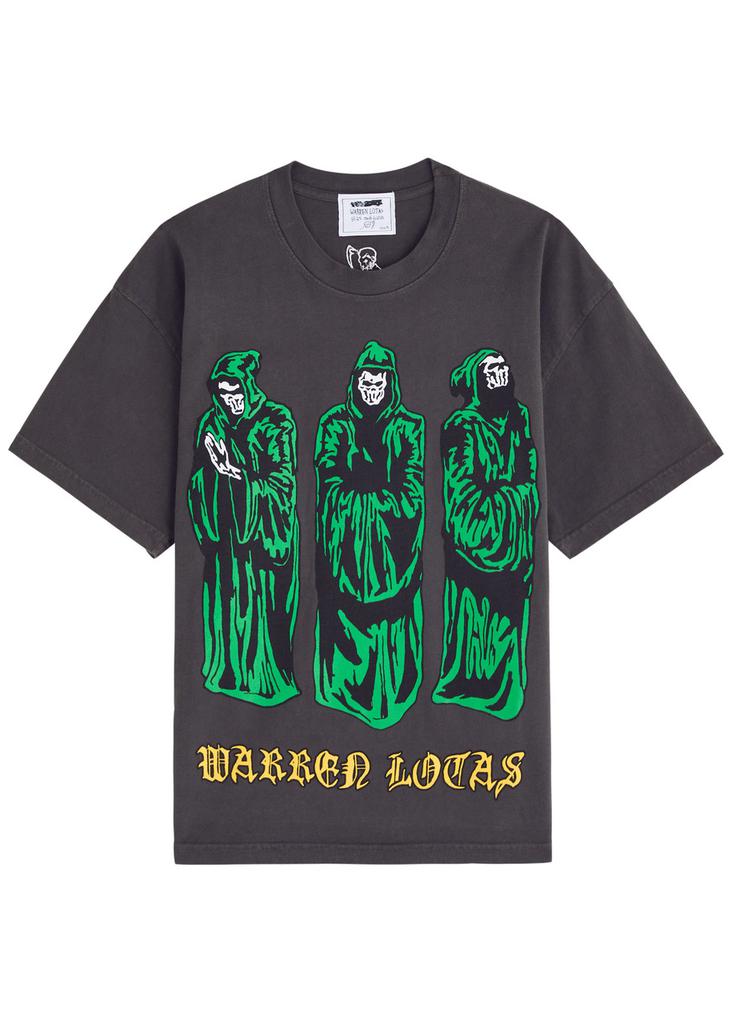 Warren Lotas Praying Druids printed cotton T-shirt