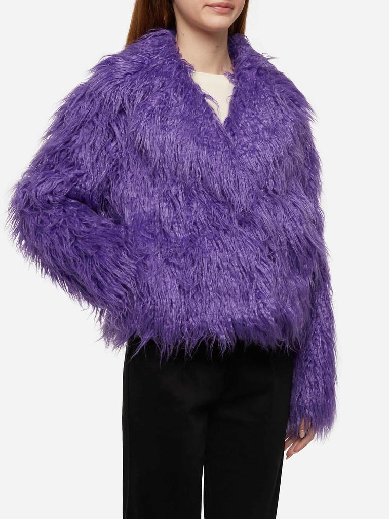Jacquemus Purple Le Papier 'La Veste Piobbu' Shearling Coat